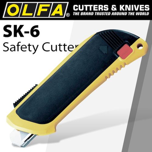 Olfa safety knife auto retract + 3 extra blades(CTR SK6)