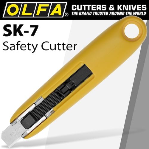 Olfa safety cutter w/12.5mm  blade box opener cutter(CTR SK7)