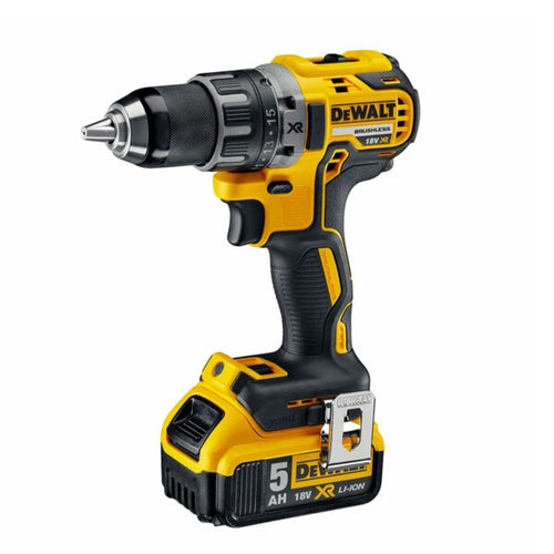 DEWALT - Cordless 18V XR Brushless Drill Driver (2 x 5.0Ah Li-Ion Batteries) | DCD791P2