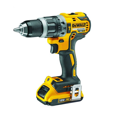 DEWALT Cordless 18V XR Brushless Hammer Drill (2 x 2Ah Li-ion Batteries) | DCD796D2