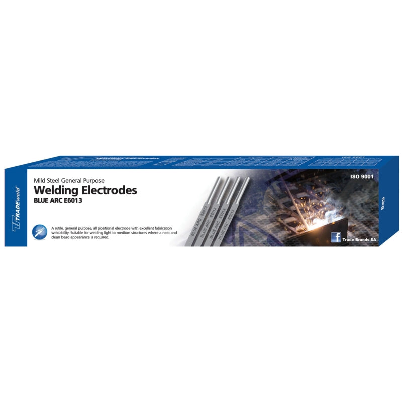 TRADEweld Mild Steel Welding Rods, 2.5x350mm, 5Kg (E6013) | EW00701