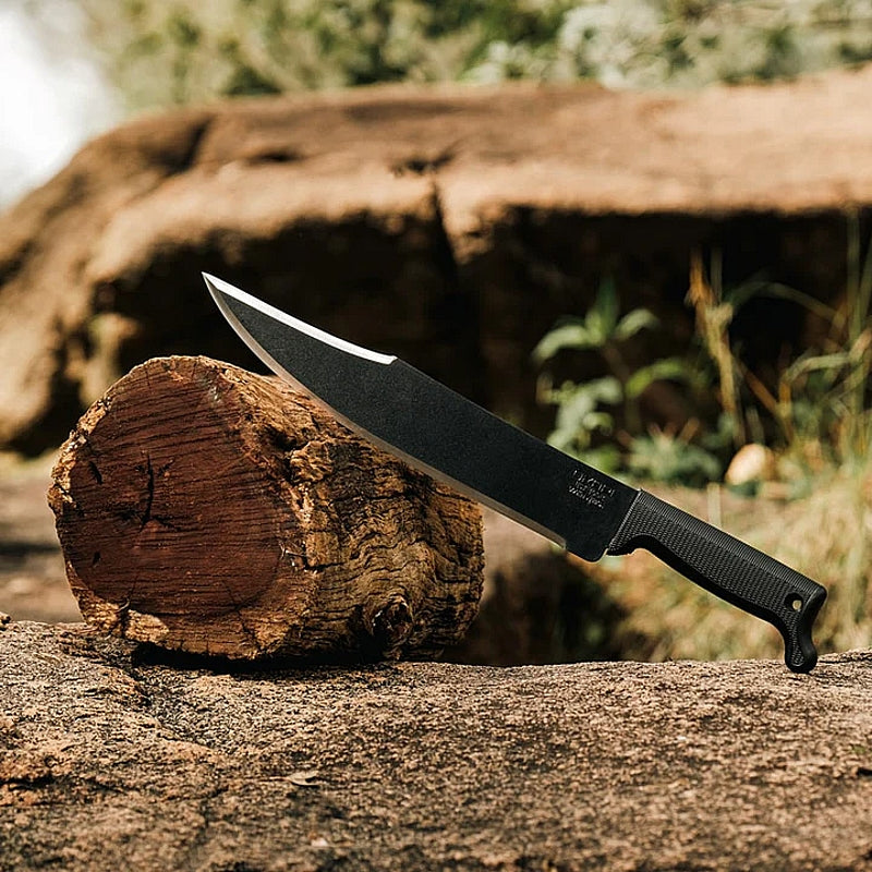 Okapi Bowie Machete with Sheath, Black Handle | FG02089