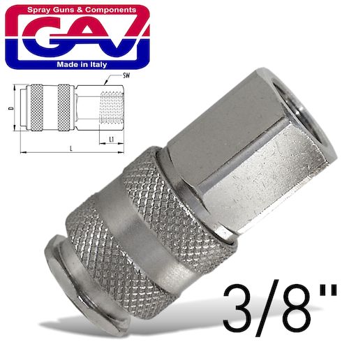 Universal quick coupler 3/8 f(GAV UNI A2)