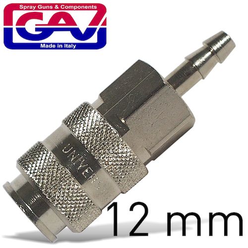 Universal quick coupler w/12mm hose tail(GAV UNI C4)
