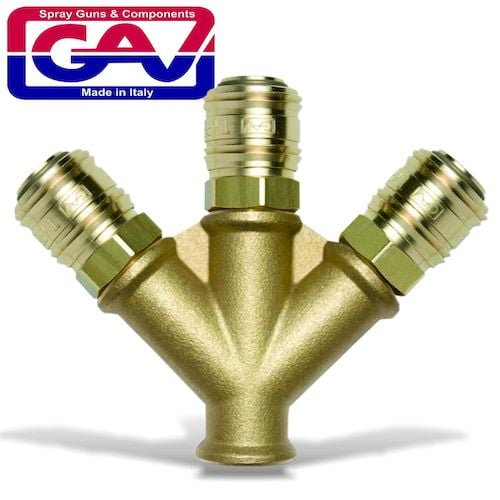 Quick coupler brass three way3-8f(GAV5820-V3)