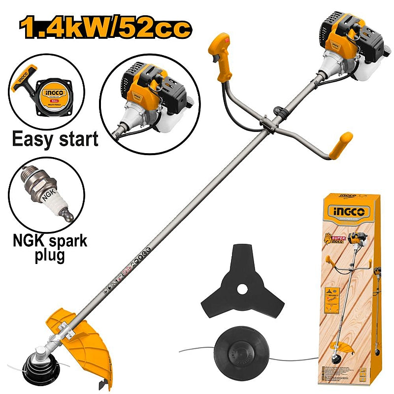 Ingco Petrol Grass Trimmer & Brush Cutter 52cc | GBC5524411
