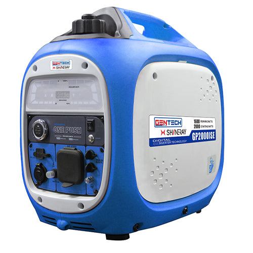 Gentech Power 2000 Watt Digital Pure Sine Wave Petrol Inverter Generator, 3.5L, 79.7CC | GEN1340