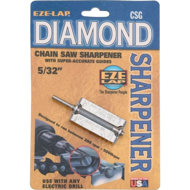 Eze-Lap 5/32" Diamond Chainsaw File with Precision Guide | CSG 5/32
