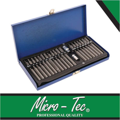 Micro-Tec 40Pcs Bit Set Hex Star and Spline | I105155