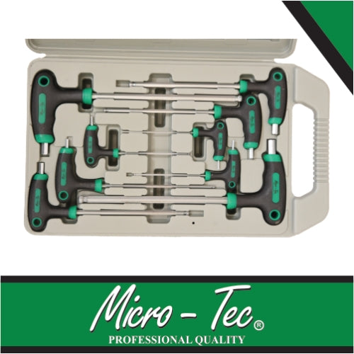 Micro-Tec 9Pcs Allen Key 2-10mm Ball Point L-Handle | I105316