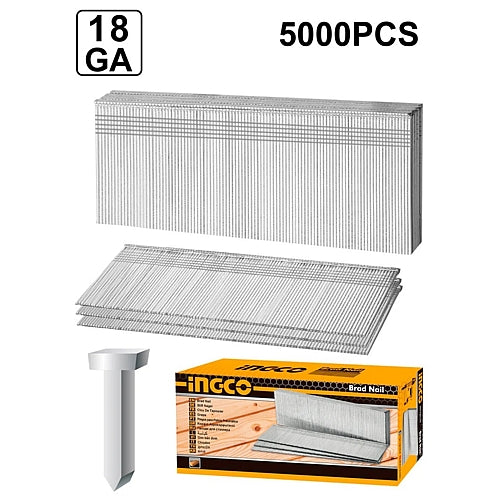 Ingco 5000Pc 25 mm Brad Nails, 18 Gauge | ANA18251