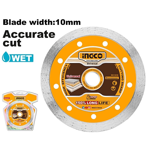 Ingco Wet Diamond Disc, 230 (9") x 22.2mm | DMD022301