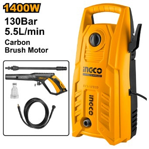 Ingco High Pressure Washer 5.5L/min, 1400W | HPWR14008