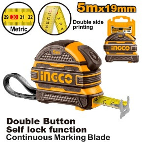 Ingco Tape Measure 19mm x 5M | HSMT08519-1