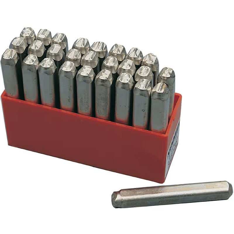 Kennedy 27Pc Letter Punch Stamp Set, Positive Indent, A to Z, 2.5mm | KEN5606410K