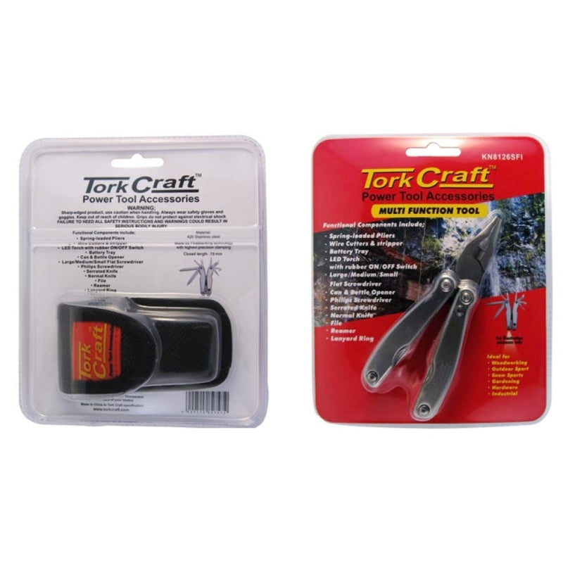 Tork Craft 9-In-1 Multi-Tool with Nylon Pouch | KN8126FI