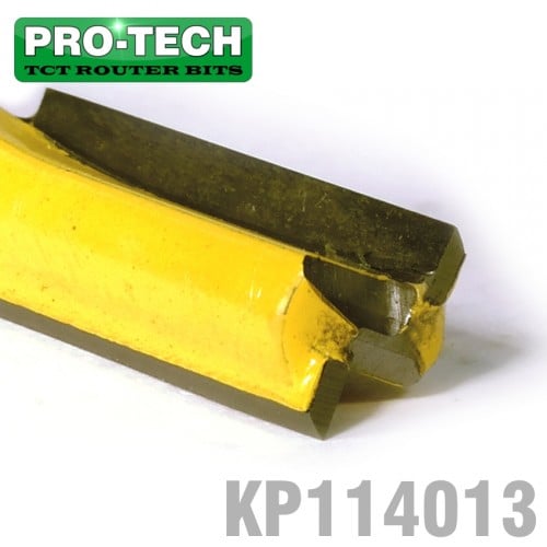Pro-Tech Straight Bit 3/8′(9.5mm) X 1′(25.4mm) Cut 2 Flute With Bottom Cut 1/4′ (KP114013)
