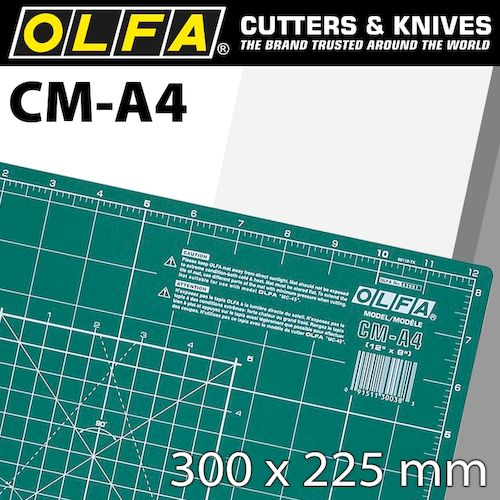 Olfa cutting mat 225 x 300mm a4 craft multi-purpose(MAT CM-A4)