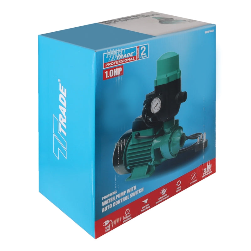 Peripheral Water Pump with Auto Control Switch, 0.75kW (1.0HP) | MCOP1433