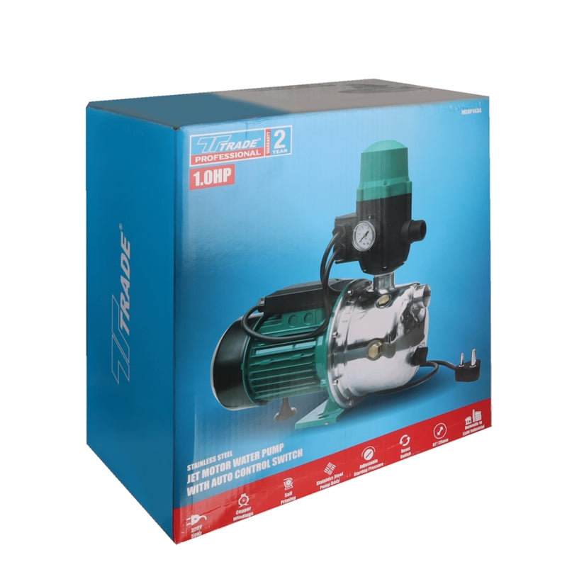 Jet Water Pump with Auto Control Switch, 0.8kW (1.0HP) | MCOP1434