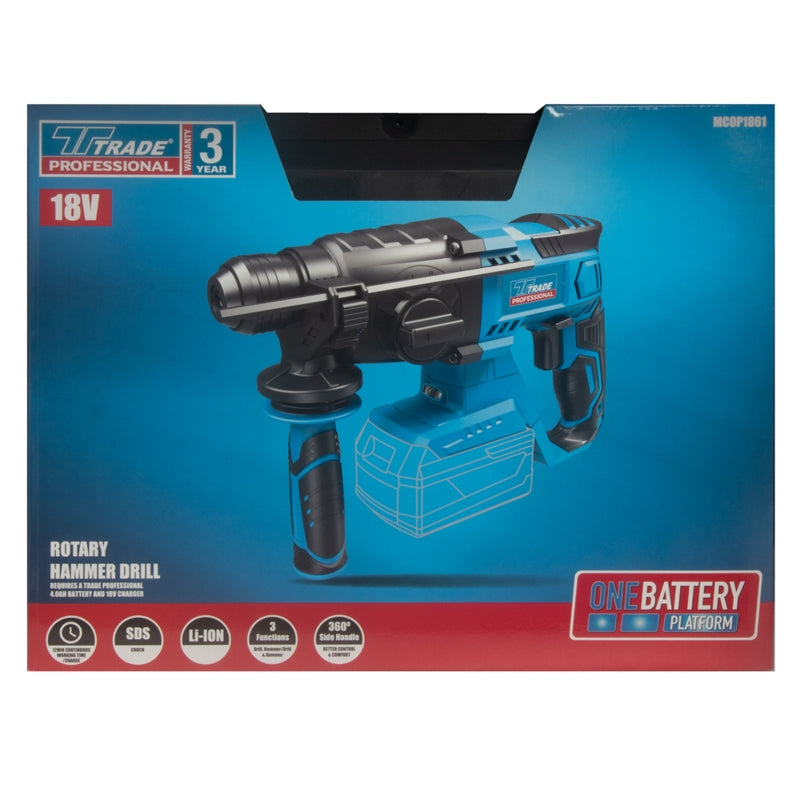 TP 18V Cordless SDS Rotary Hammer Drill 1.8J (Bare Tool) | MCOP1861