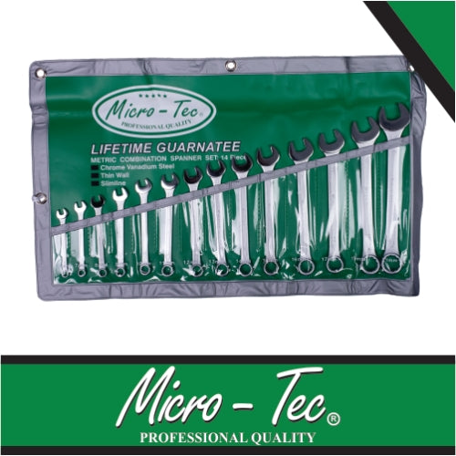 Micro-Tec 14Pcs Spanner Set Combination 6-21mm | MIC140
