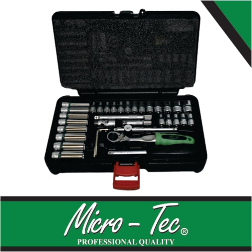 Micro-Tec Socket Set 1/4" Standard & Long Series 4-14mm | MIS36