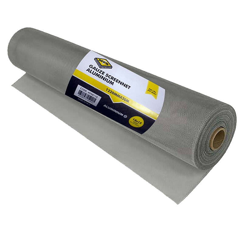MTS Gauze Screennet Aluminium, 1220mm x 30M | MTS8110 – Tools4