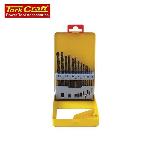 Drill Bit Set 13Pce Roll Forged Metal Case