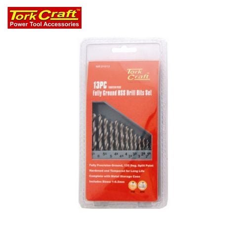 Drill Bit Set 13Pce Hss Ground Bright Finish