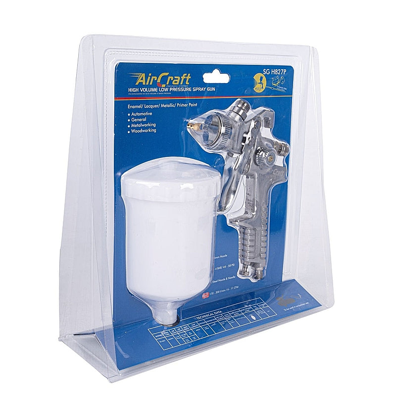 AirCraft HVLP Spray Gun Kit, 1.4mm Nozzle | SG H827C