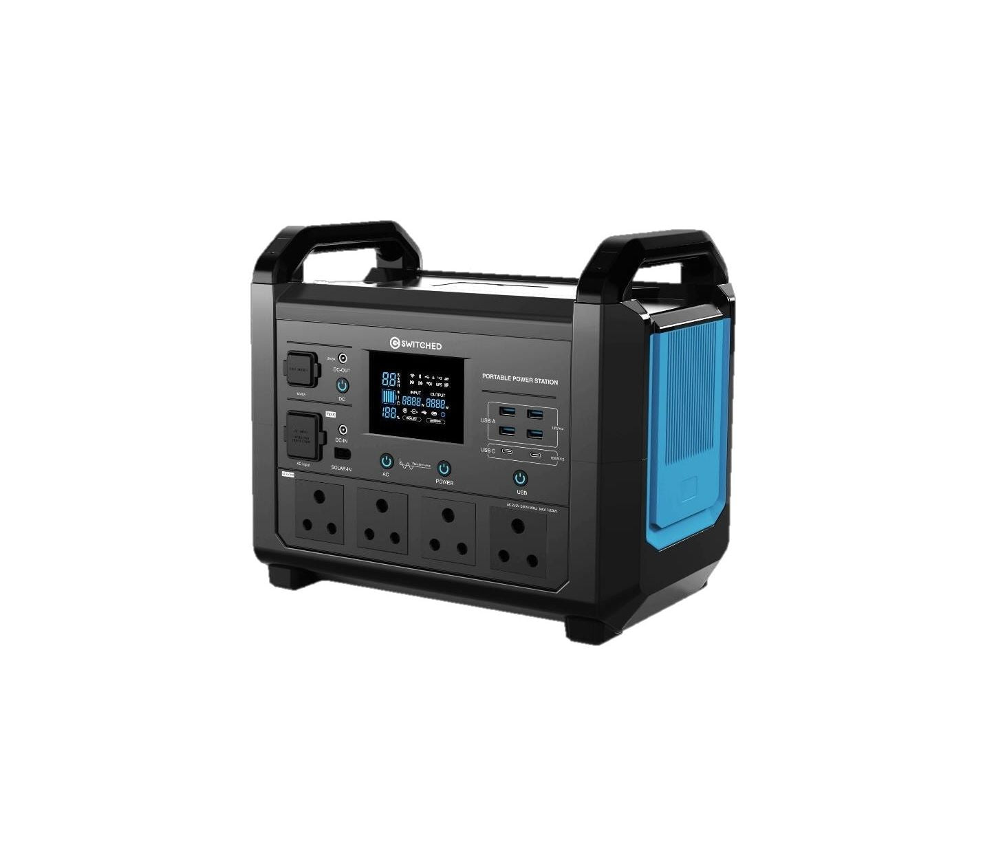 Switched 1600W/1536Wh LiFeP04 UPS Power Station | SWD-8908