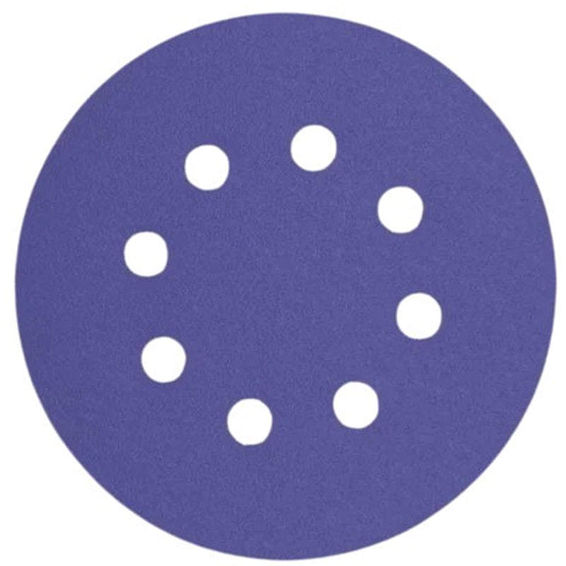 Smirdex 740 Ceramic 125mm Sanding Discs with 8-Holes, 40 to 400