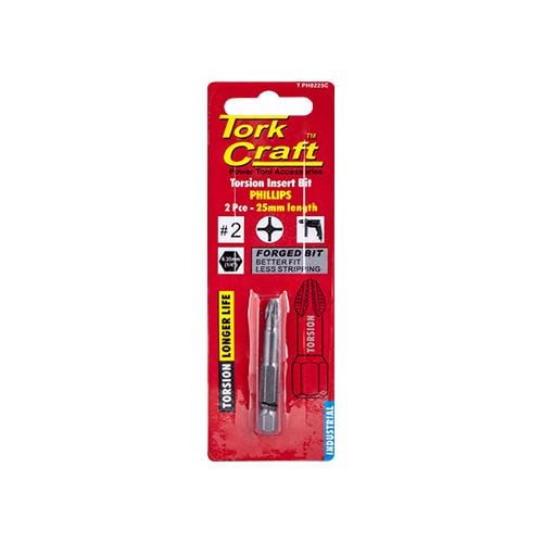 Phil.2 x 25mm ins.bit 2/card(T PH0225C)