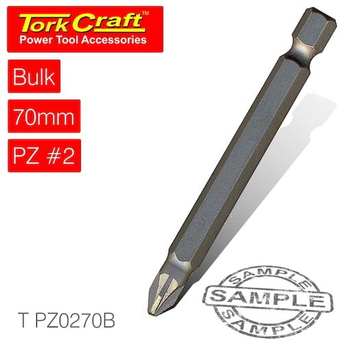 Pozi.2 x 70mm power bit bulk(T PZ0270B)