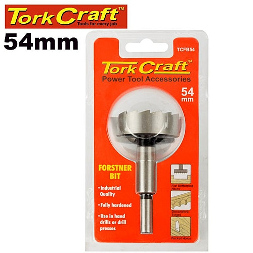 Tork Craft Forstner Bit 54mm (Carded) | TCFB54