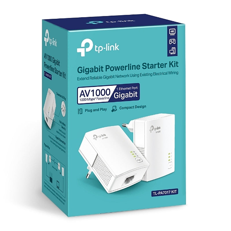 TP-Link AV1000 Gigabit Powerline Starter Kit | TL-PA7017 KIT