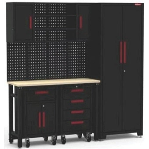 Half Workstation with Roller Cabinets 2070x472x1925mm | TRPGC101
