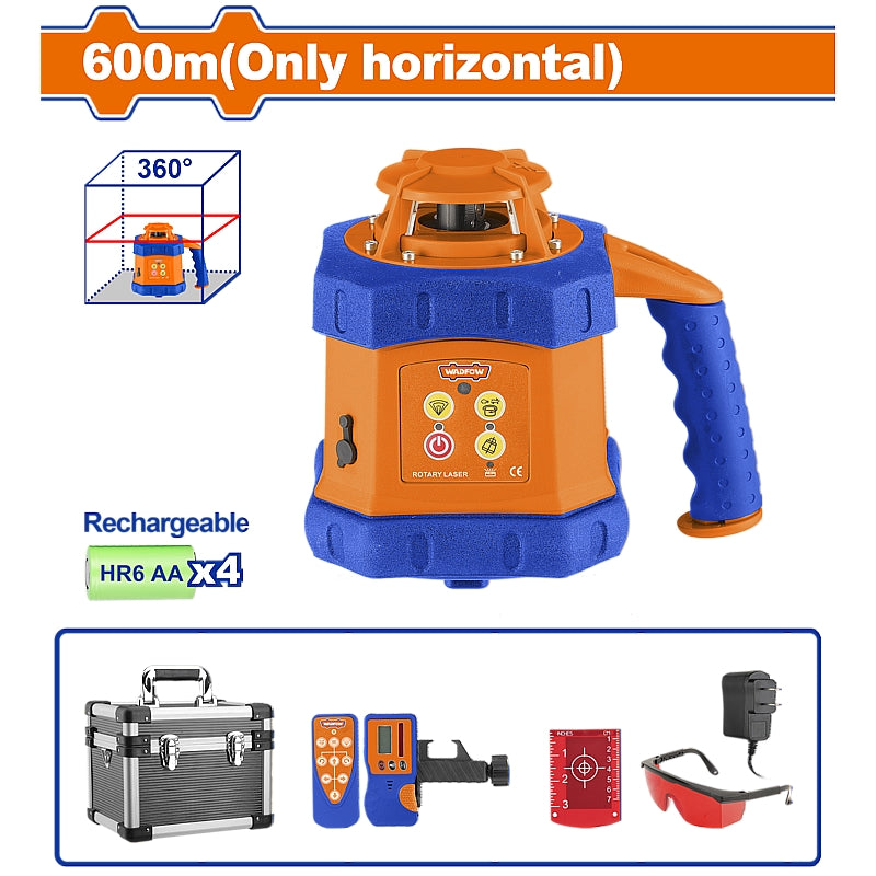 WADFOW Self-Levelling Rotary Laser Level, 600M | WLE6B01