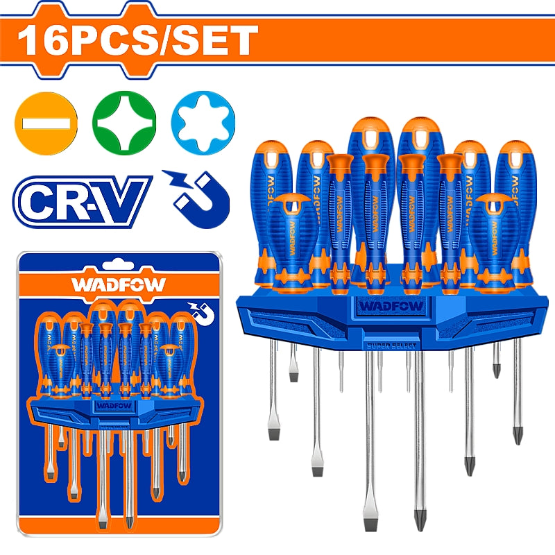 WADFOW 16 Piece Screwdriver Set | WSS1416