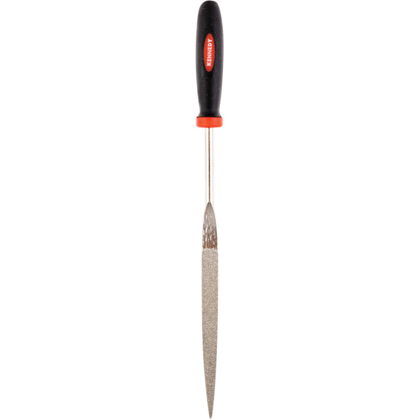 Kennedy Diamond Coated Needle File, Half Round, 120/140 Grain, 160mm | KEN0330040K