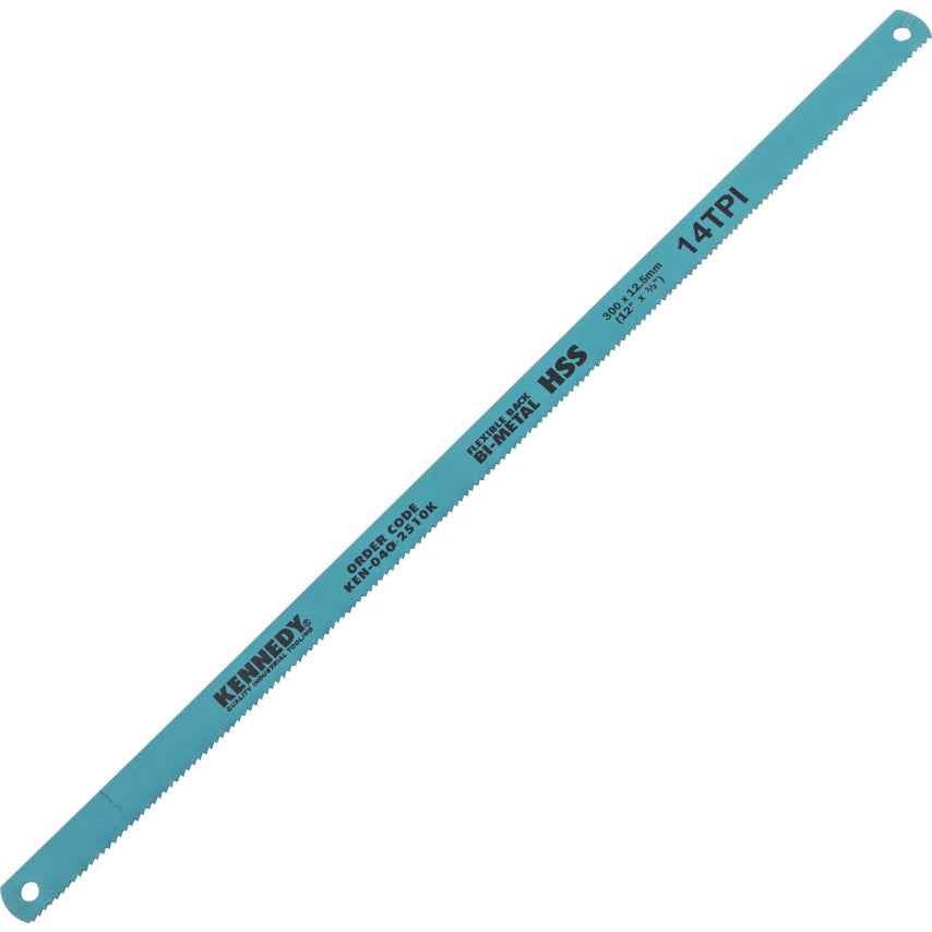 BIM HSS Hacksaw Blade, Flexible Back, 300mm (12"x1/2"x14TPI) | KEN0402510K