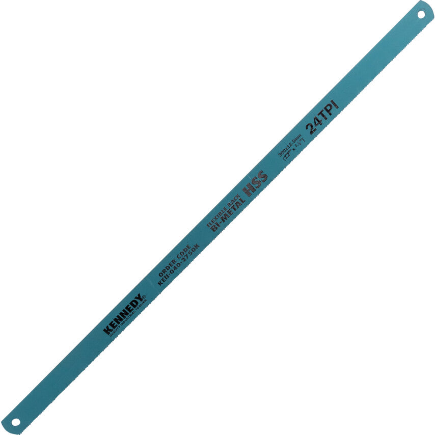 BIM HSS Hacksaw Blade, Flexible Back, 300mm (12"x1/2"x24TPI) | KEN0402750K