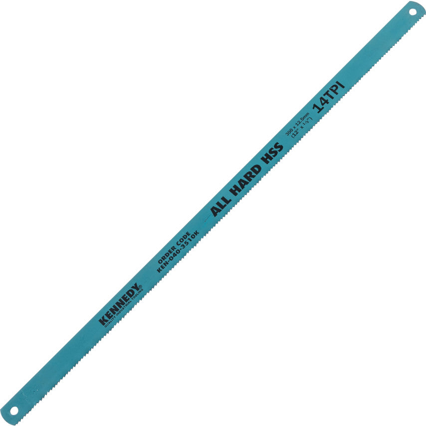 HSS Hacksaw Blade, All Hard, 300mm (12"x1/2"x14TPI) | KEN0403510K