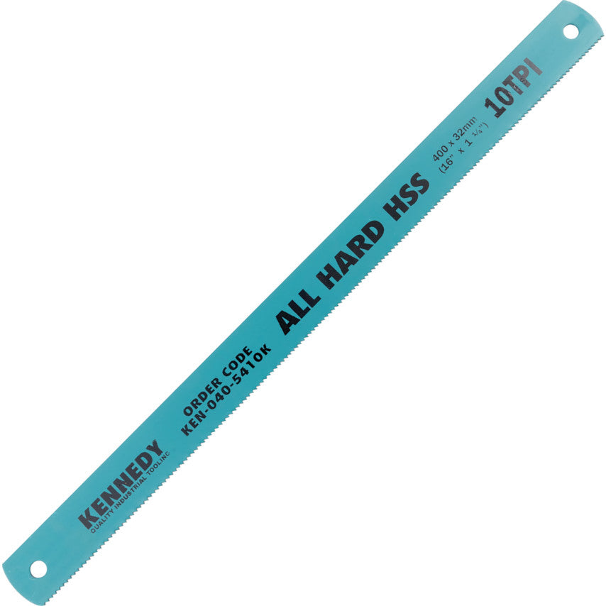 HSS Power Saw Blade, All Hard, 400mm (16"x1.1/4"x10TPI) | KEN0405410K