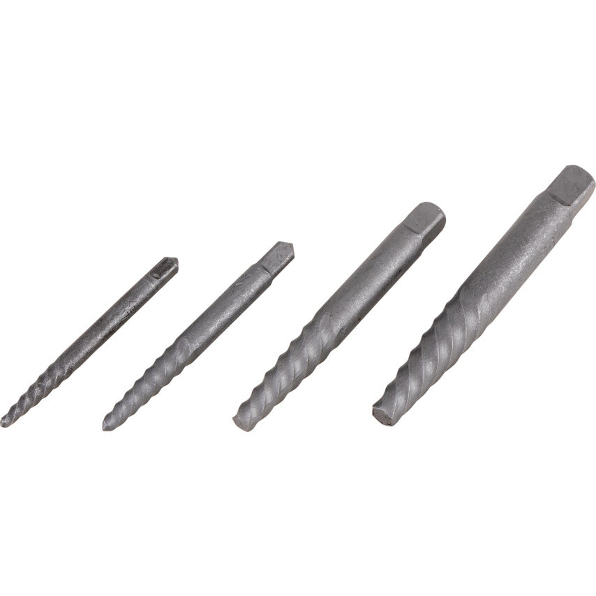 4Pc Spiral Flute Screw Extractor Set | KEN0751140K