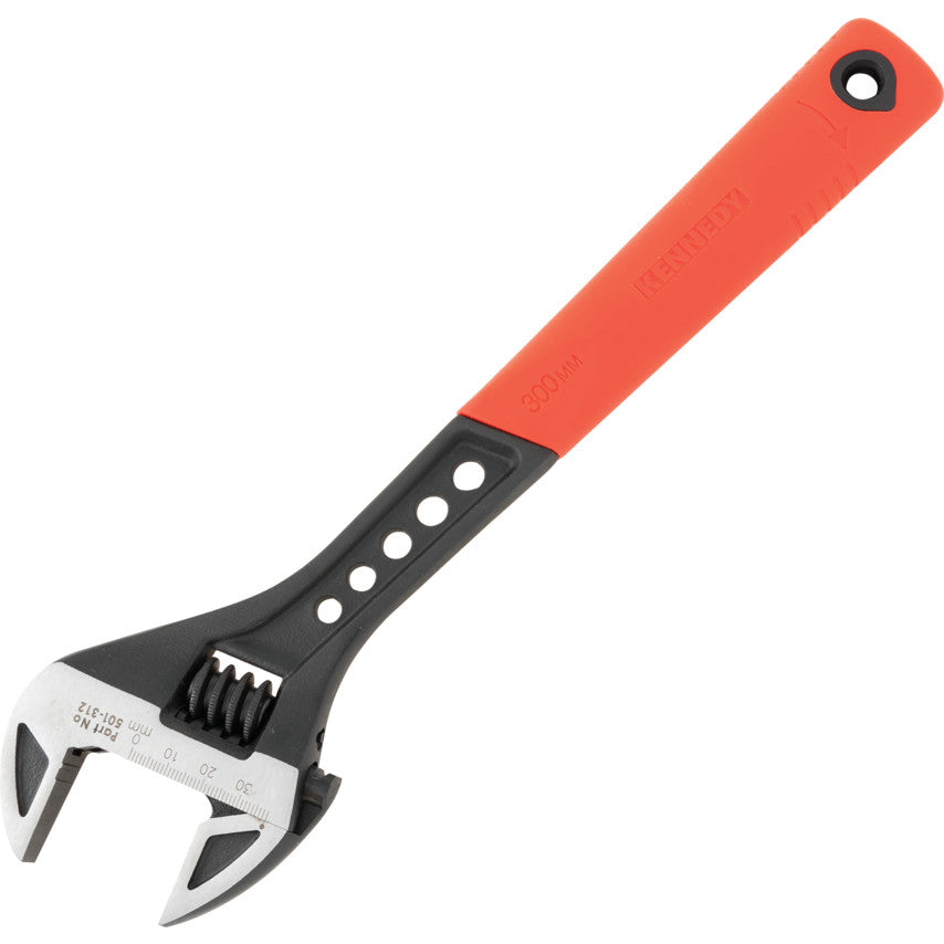 Kennedy-Pro 300mm/12" Phosphate Finish Adjustable Wrench, Soft Grip | KEN5013120K