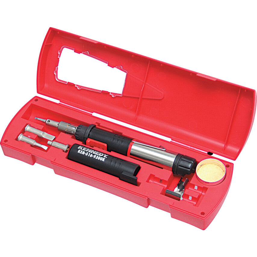 Kennedy 8Pc BSK125 Butane Soldering Iron Kit | KEN5169320K