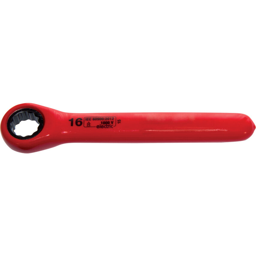 Kennedy 16x160mm Insulated Ratchet Ring Spanner, 1000V | KEN5342334K