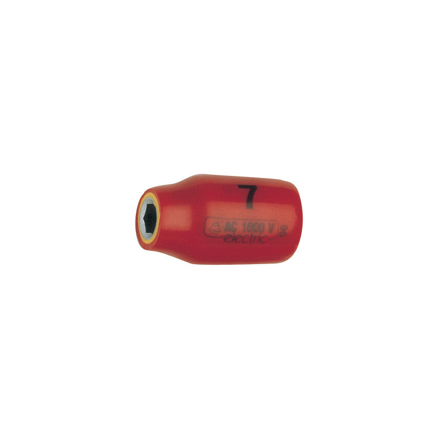 Kennedy 7mm, 3/8" Dr. Insulated Hexagon Socket, 1000V | KEN5342351K